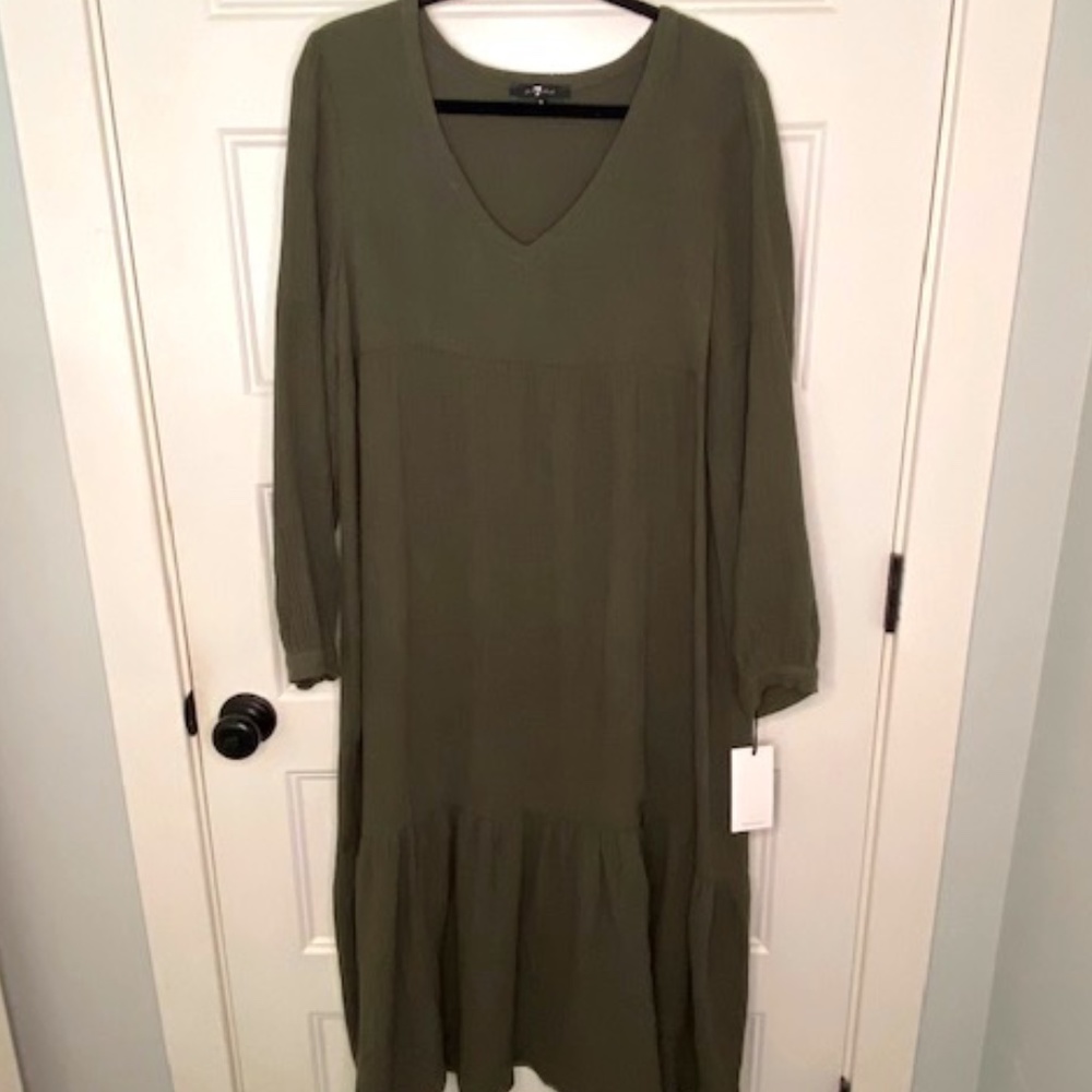 NWT * 7 for all Mankind cotton gauze dress size M